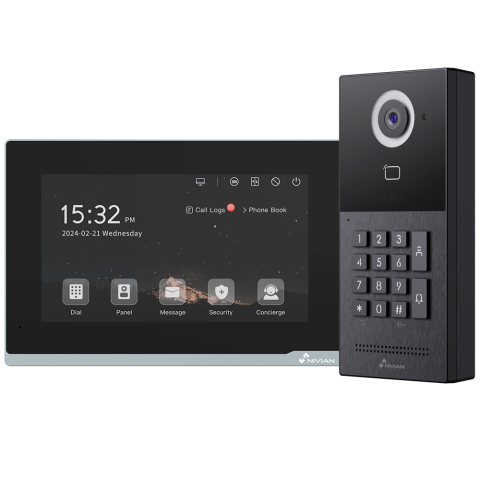 Kit Videoporteiro Nivian NVS-VIDEOINTERCOM-2W-KPAD